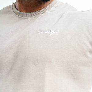 Essential Italic Sweat Shirt - Unisex- Sandstone