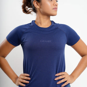Women's Core Seamless Tee V2 - Navy Blue