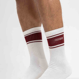 Retro High Top Sock - Sheer White