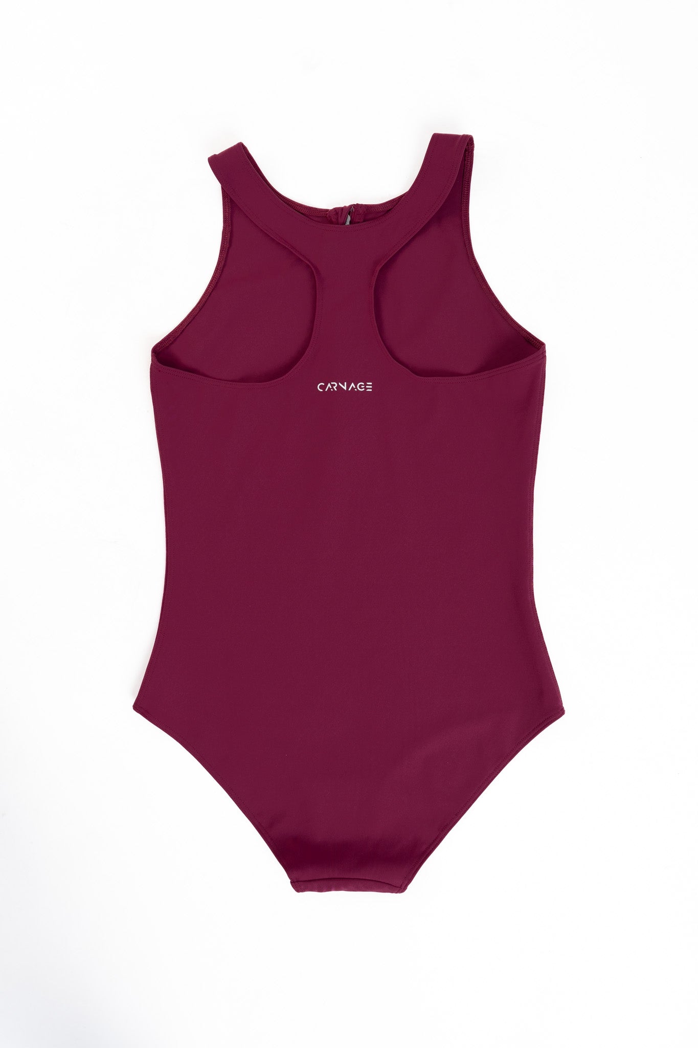 Refined Zip Up Bodysuit - Twinberry Red