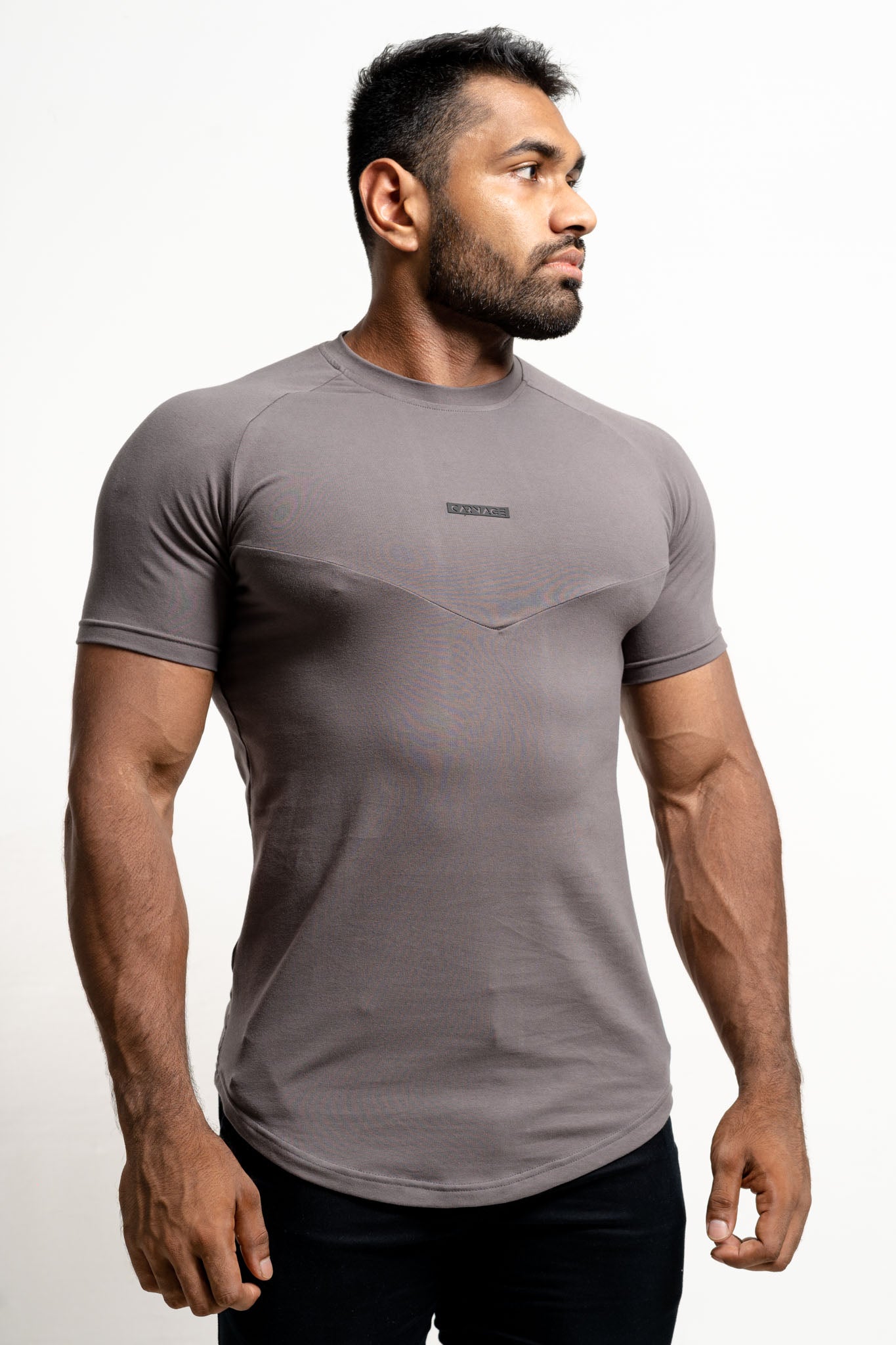 Trace Muscle Tee - Charcoal