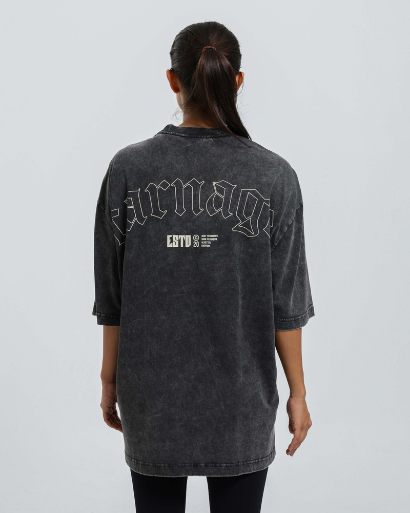 Power Script Washed Tee (Unisex)