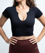 Athleisure V Neck Crop