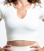 Athleisure V Neck Crop