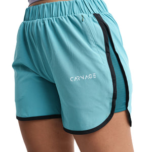 Carnage Active Runner Shorts - Turquoise