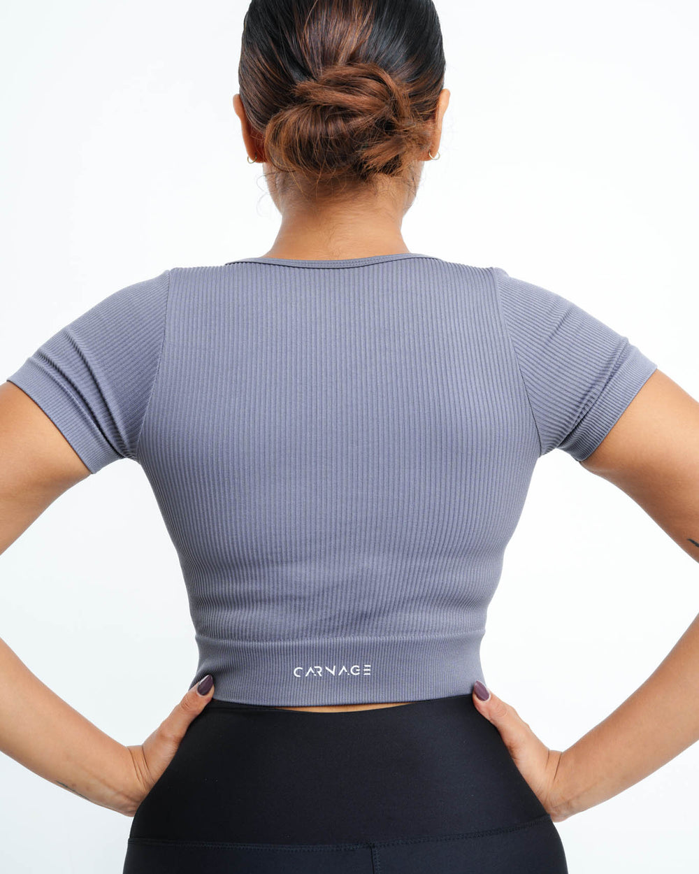 Athleisure V Neck Crop