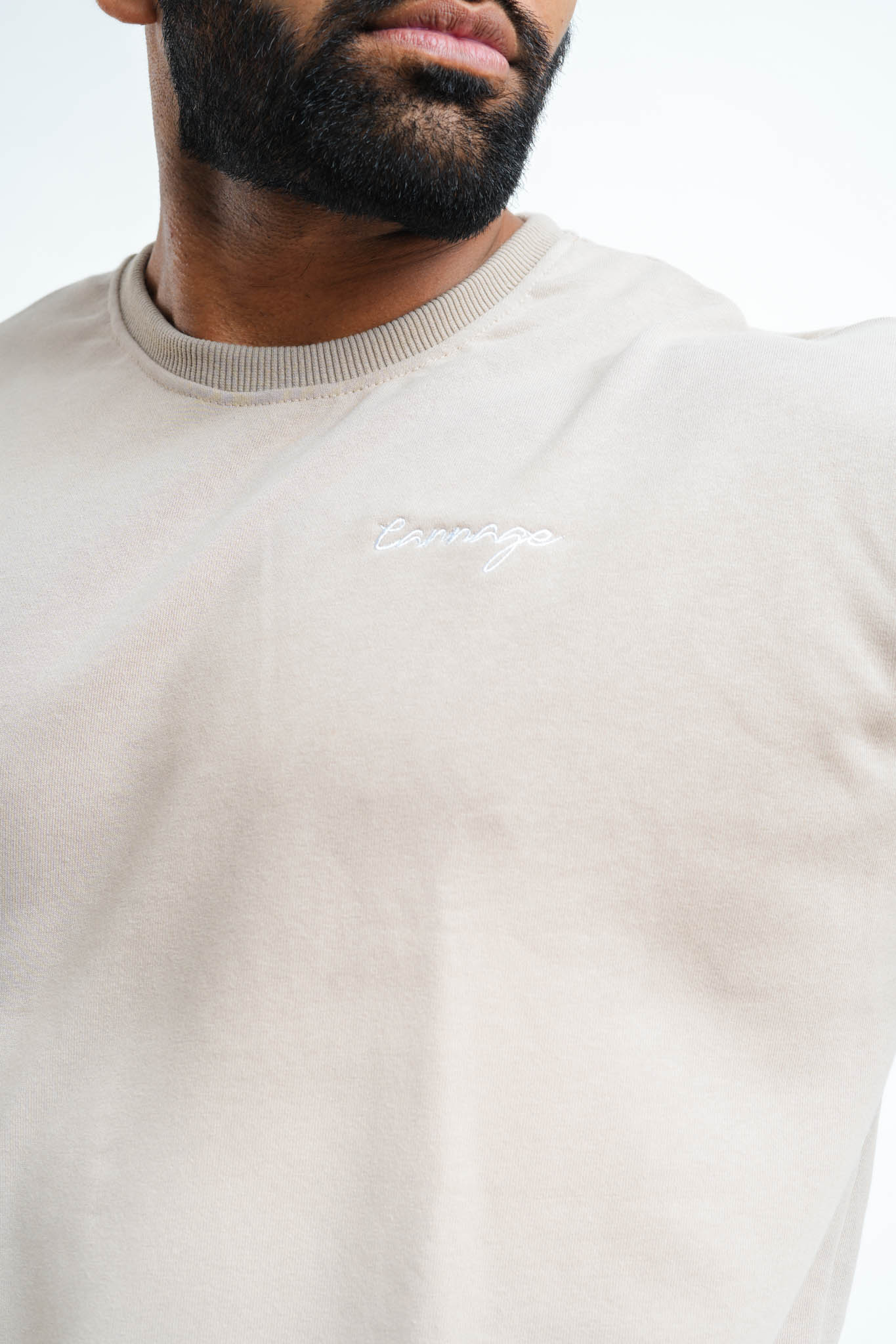 Essential Italic Sweat Shirt - Unisex- Sandstone