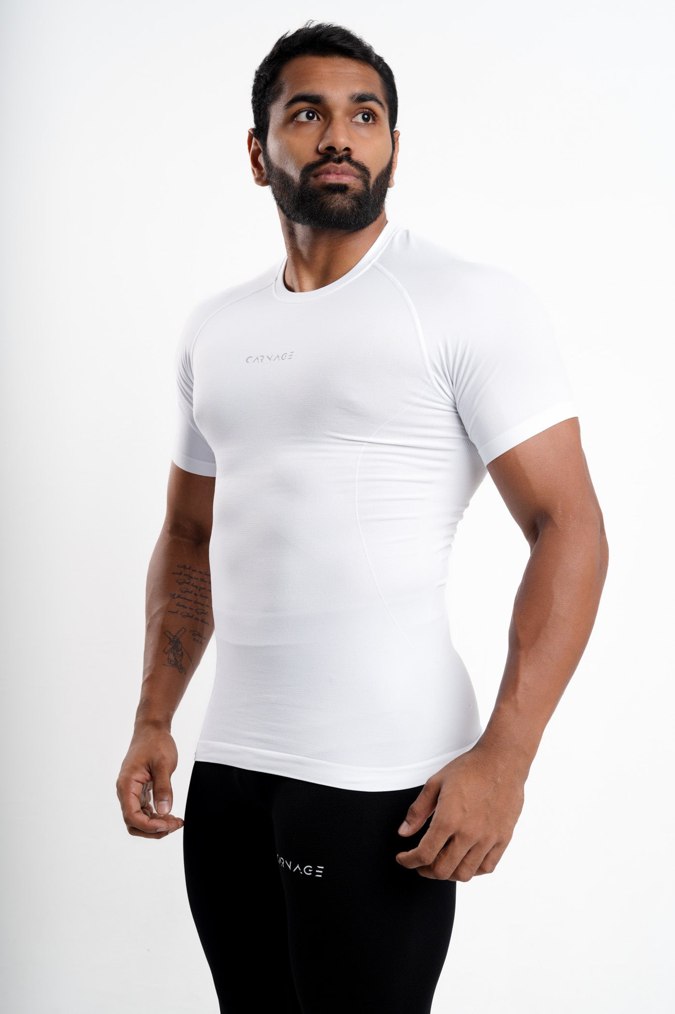 Athletic Seamless Compression - White