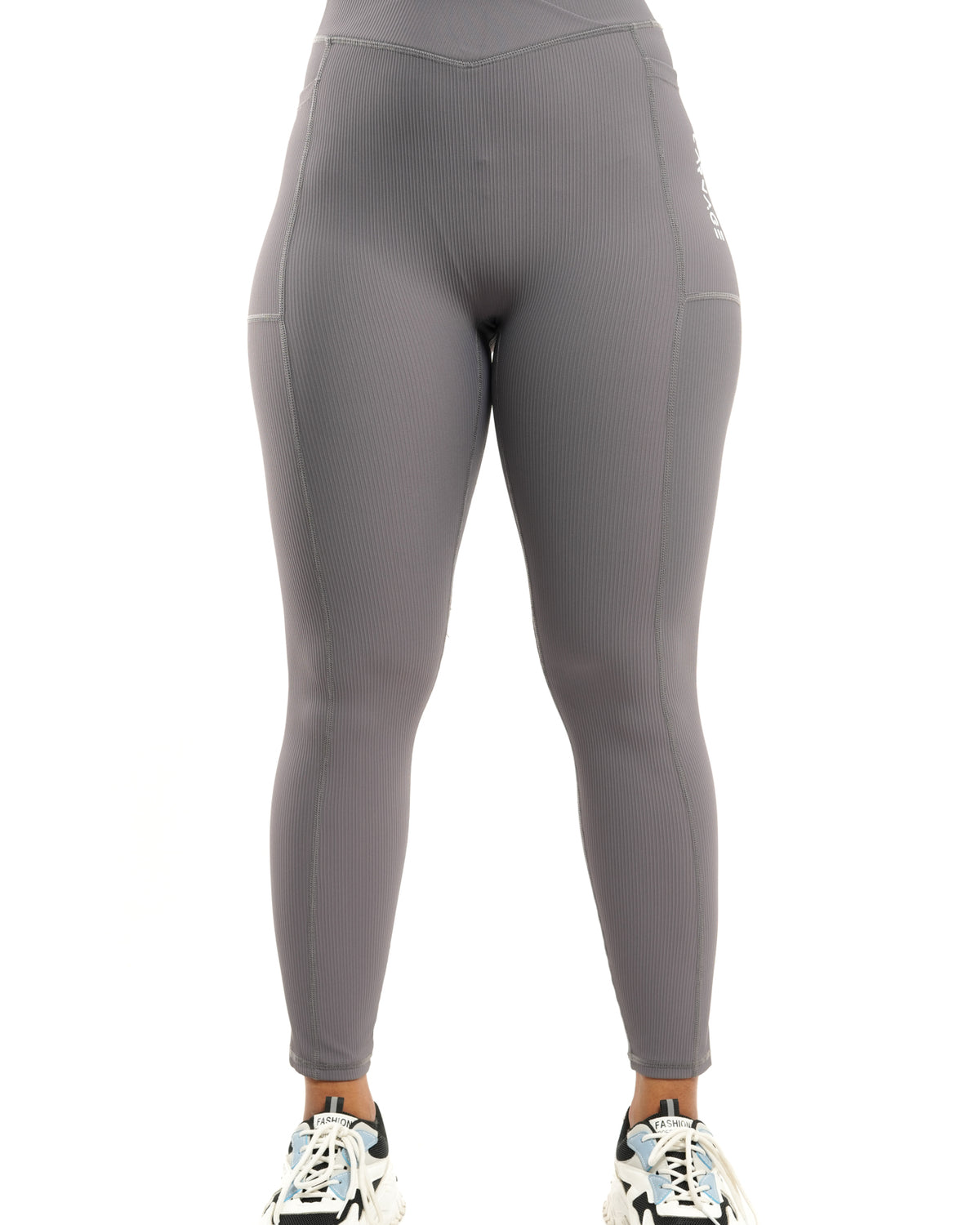 Ribbed V Taper Pocket Legging