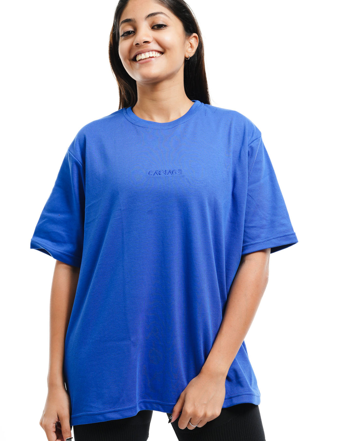 Desire Oversize Tee - Carbon Blue
