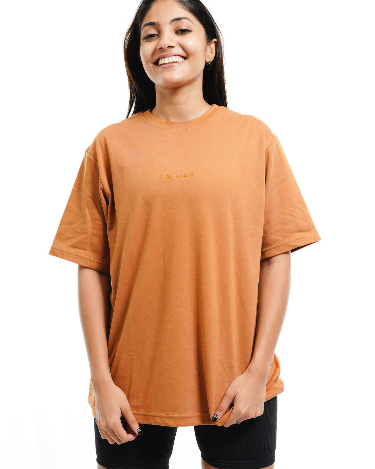 Desire Oversize Tee - Wooden Brown