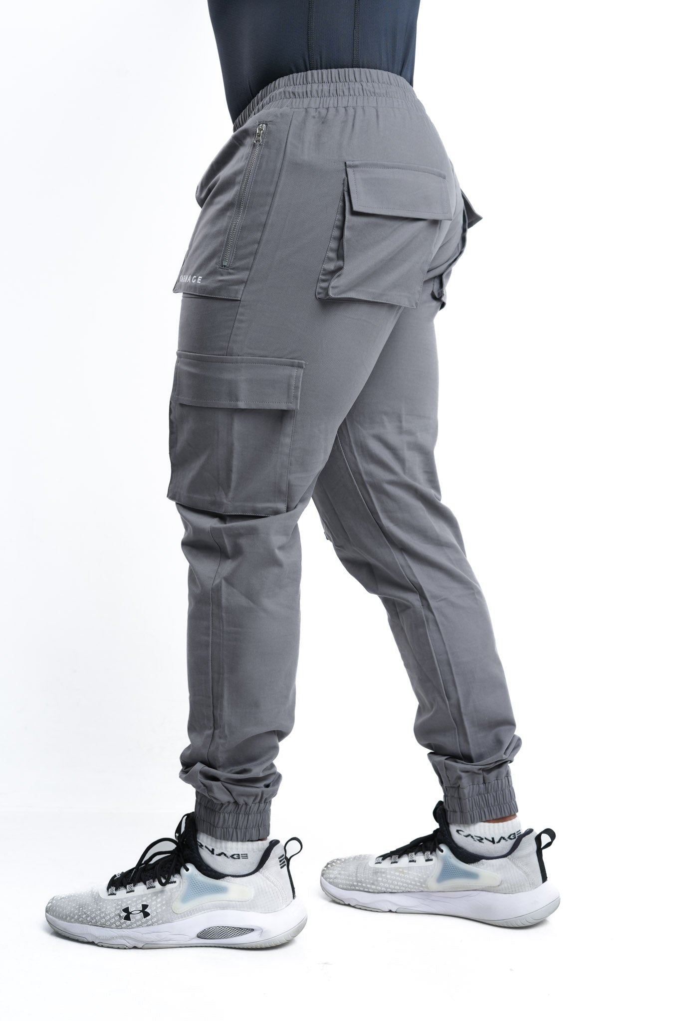 Premium Cargo Pants - Slate Grey