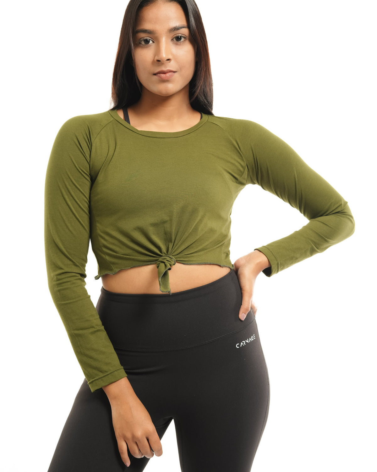 Essential Tie Up Crop Tee