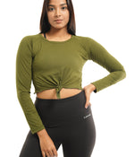 Essential Tie Up Crop Tee
