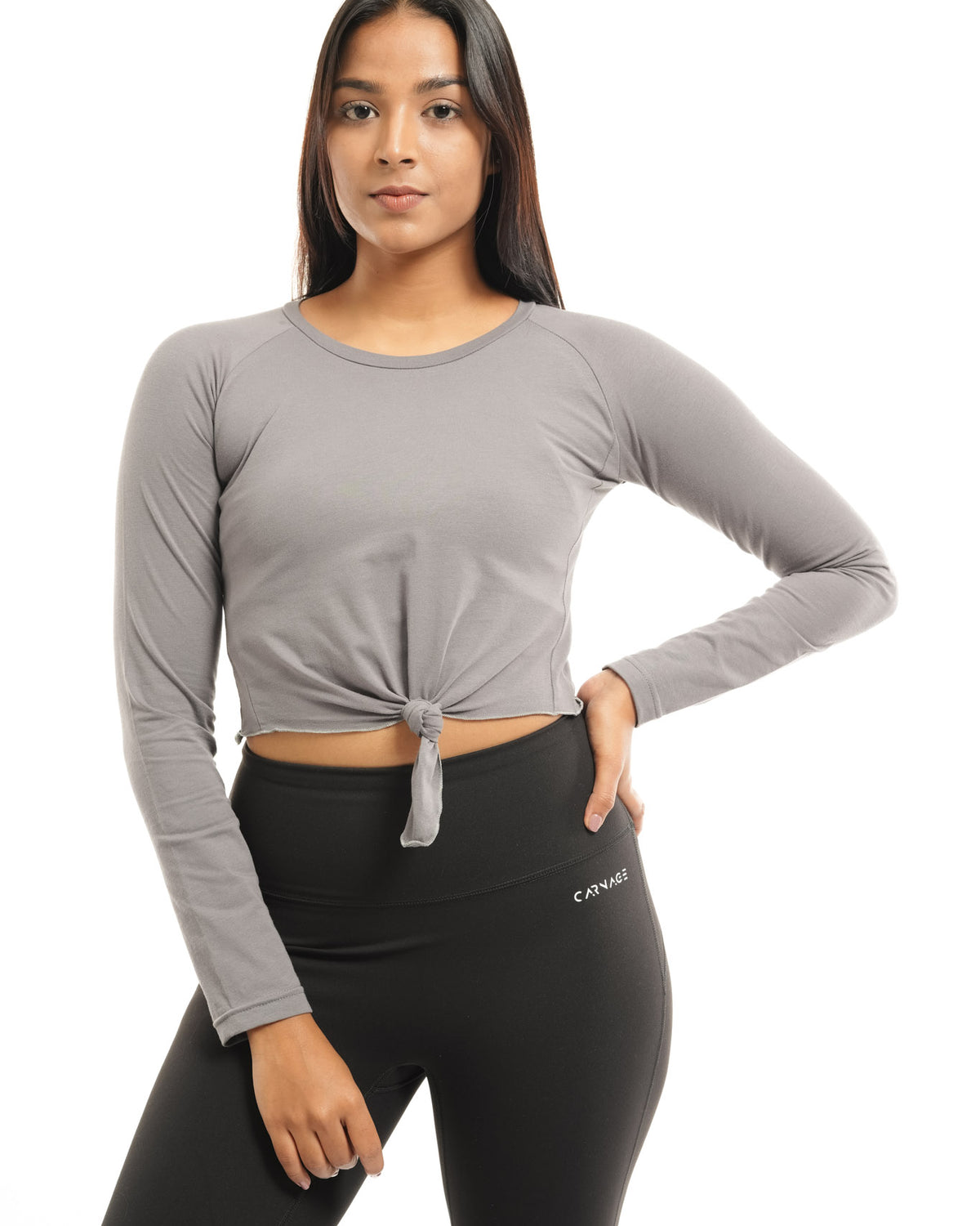 Essential Tie Up Crop Tee