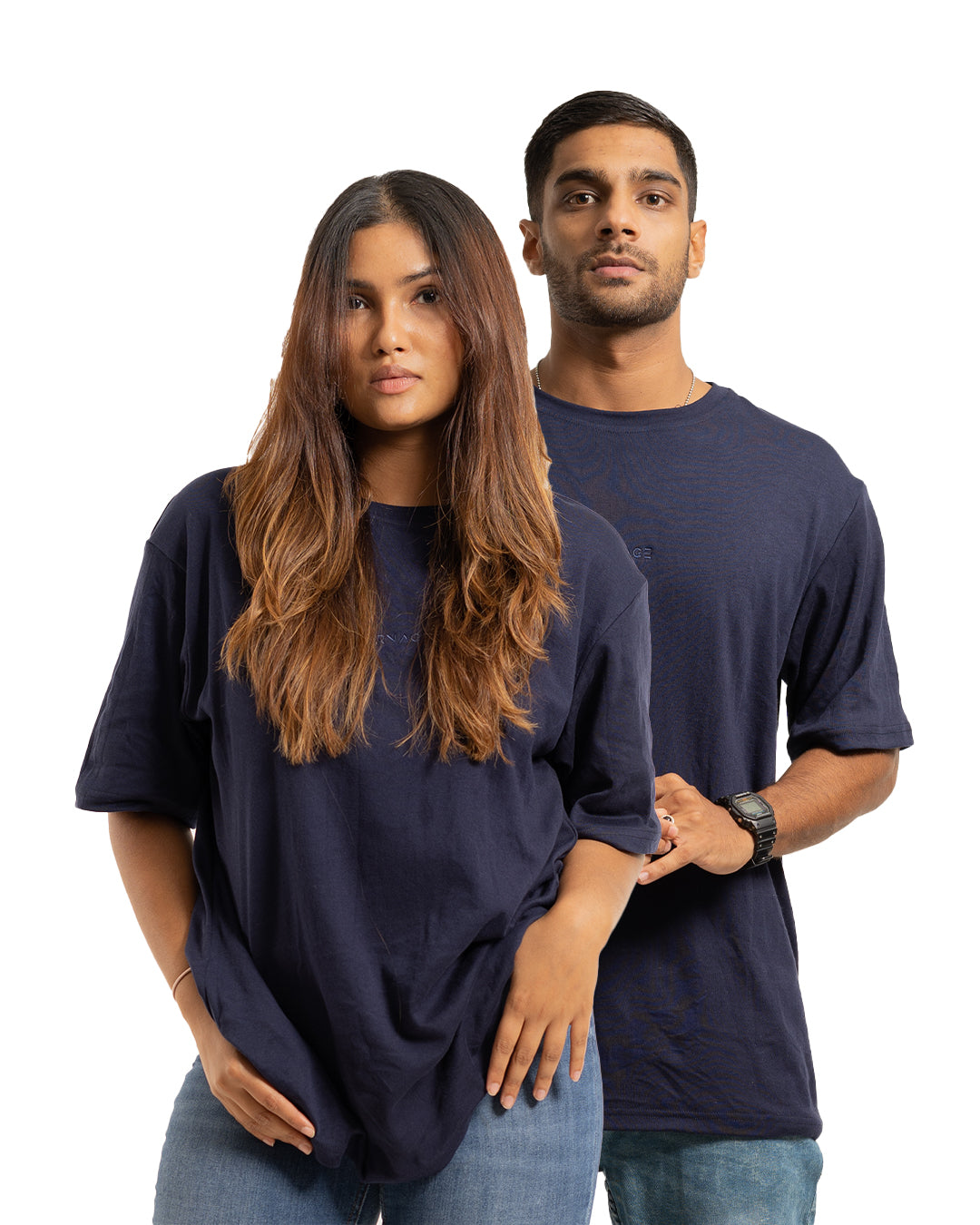 Desire Oversize Tee - Navy Blue
