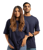 Desire Oversize Tee - Navy Blue