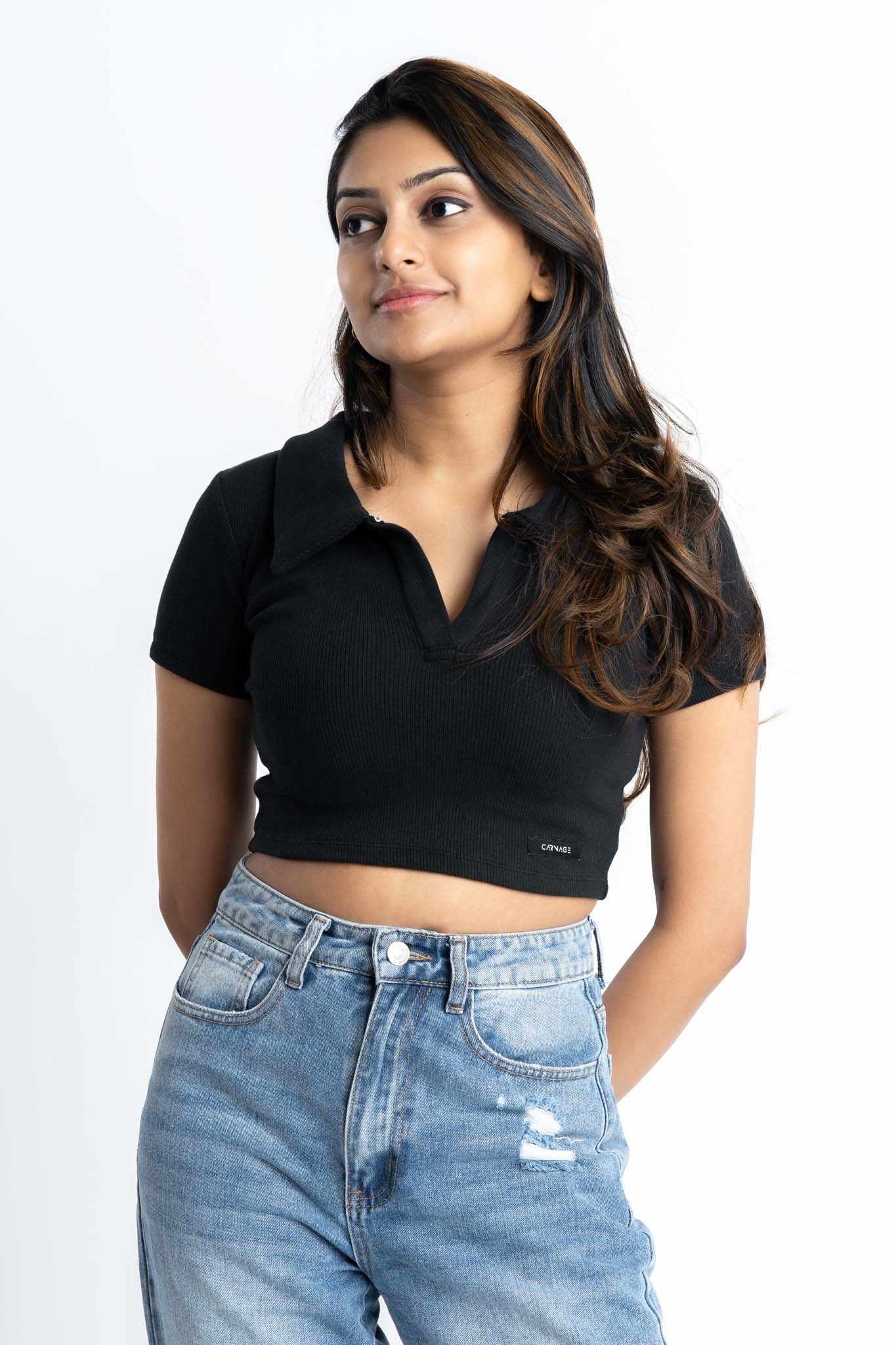Essential Cropped Polo
