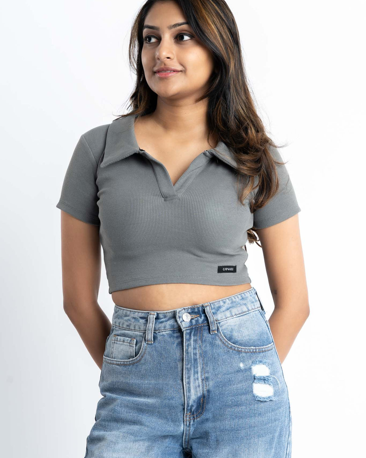 Essential Cropped Polo