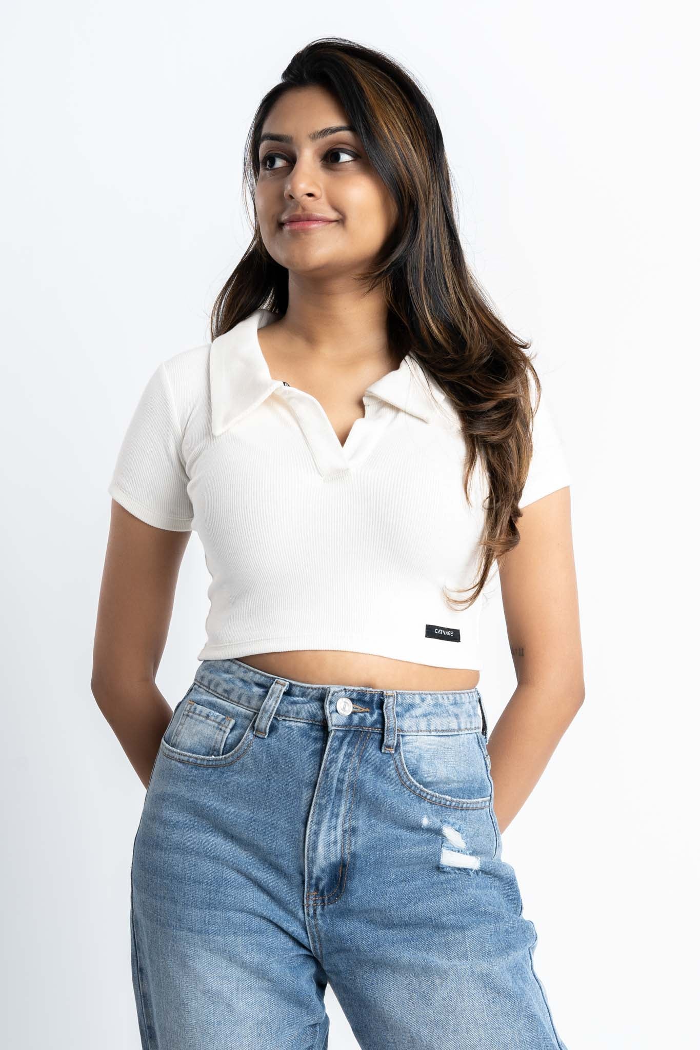Essential Cropped Polo