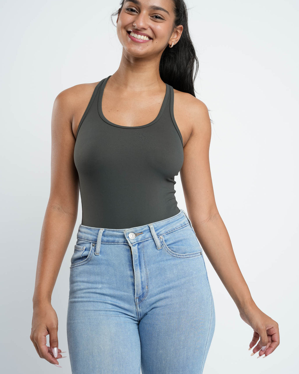 Refined Racer Back Bodysuit