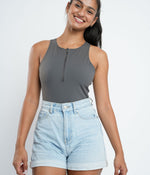 Refined Zip Up Bodysuit