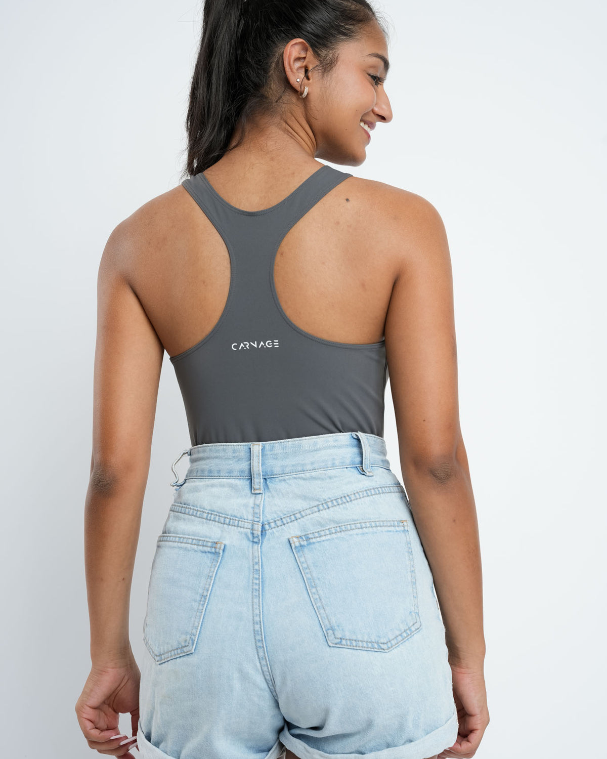 Refined Zip Up Bodysuit