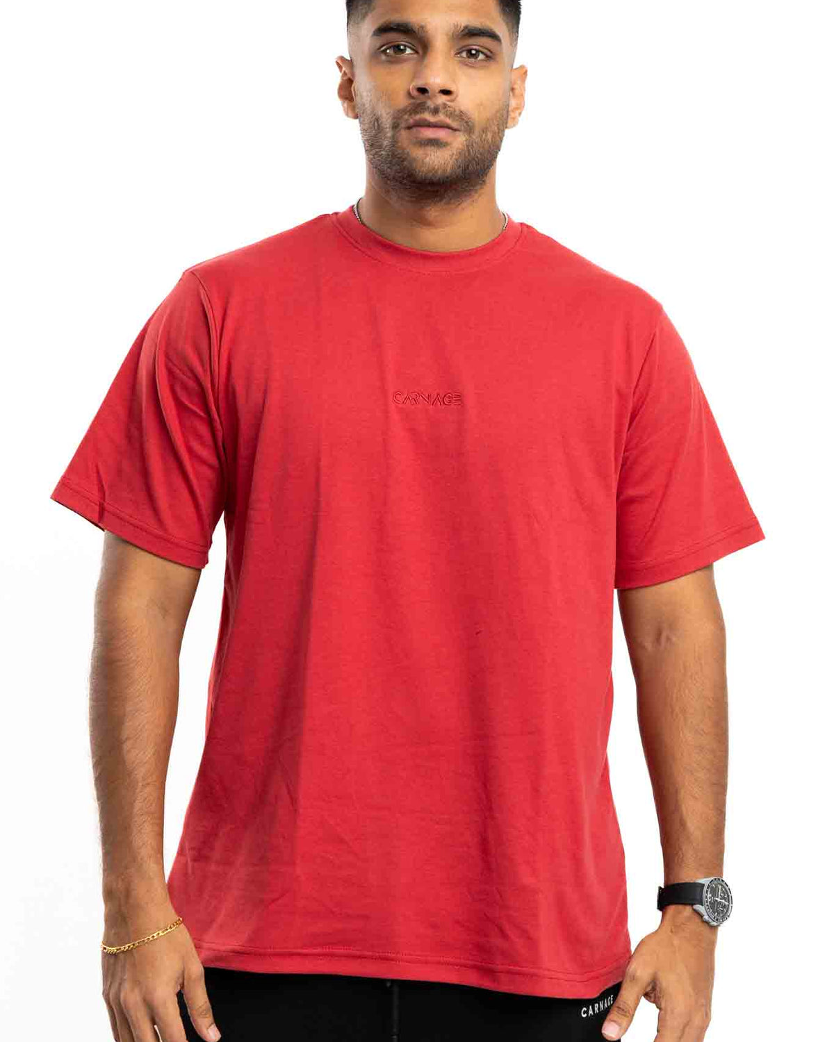 Desire Oversize Tee - Brick Red