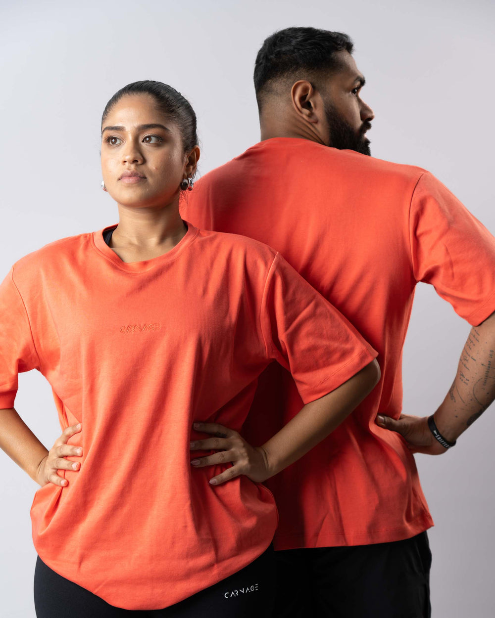 Desire Oversize Tee - Fusion Coral