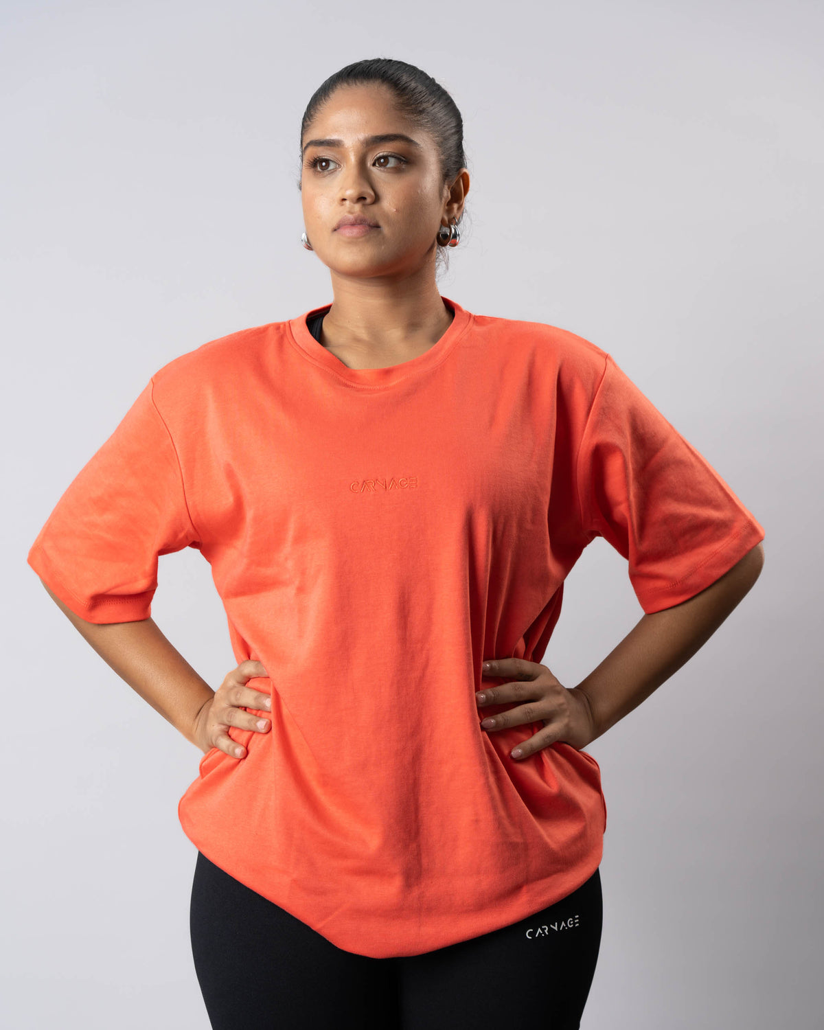 Desire Oversize Tee - Fusion Coral
