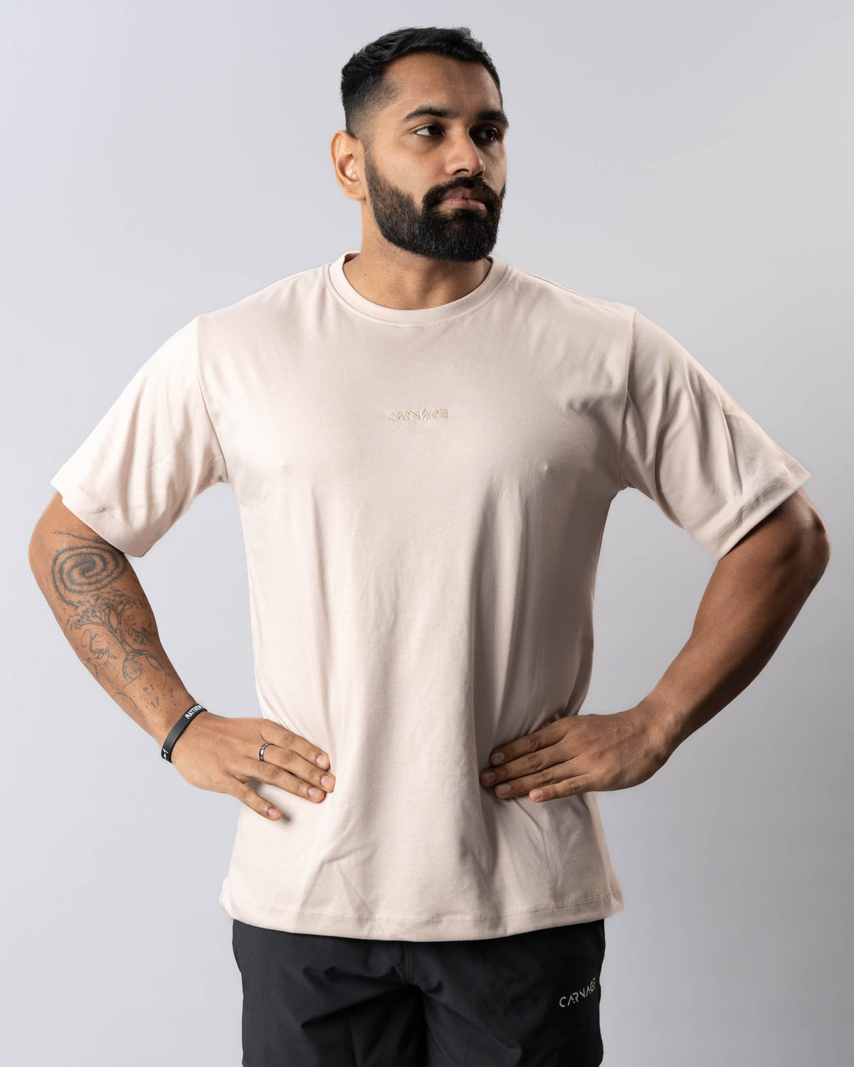 Desire Oversize Tee - Grey Sand