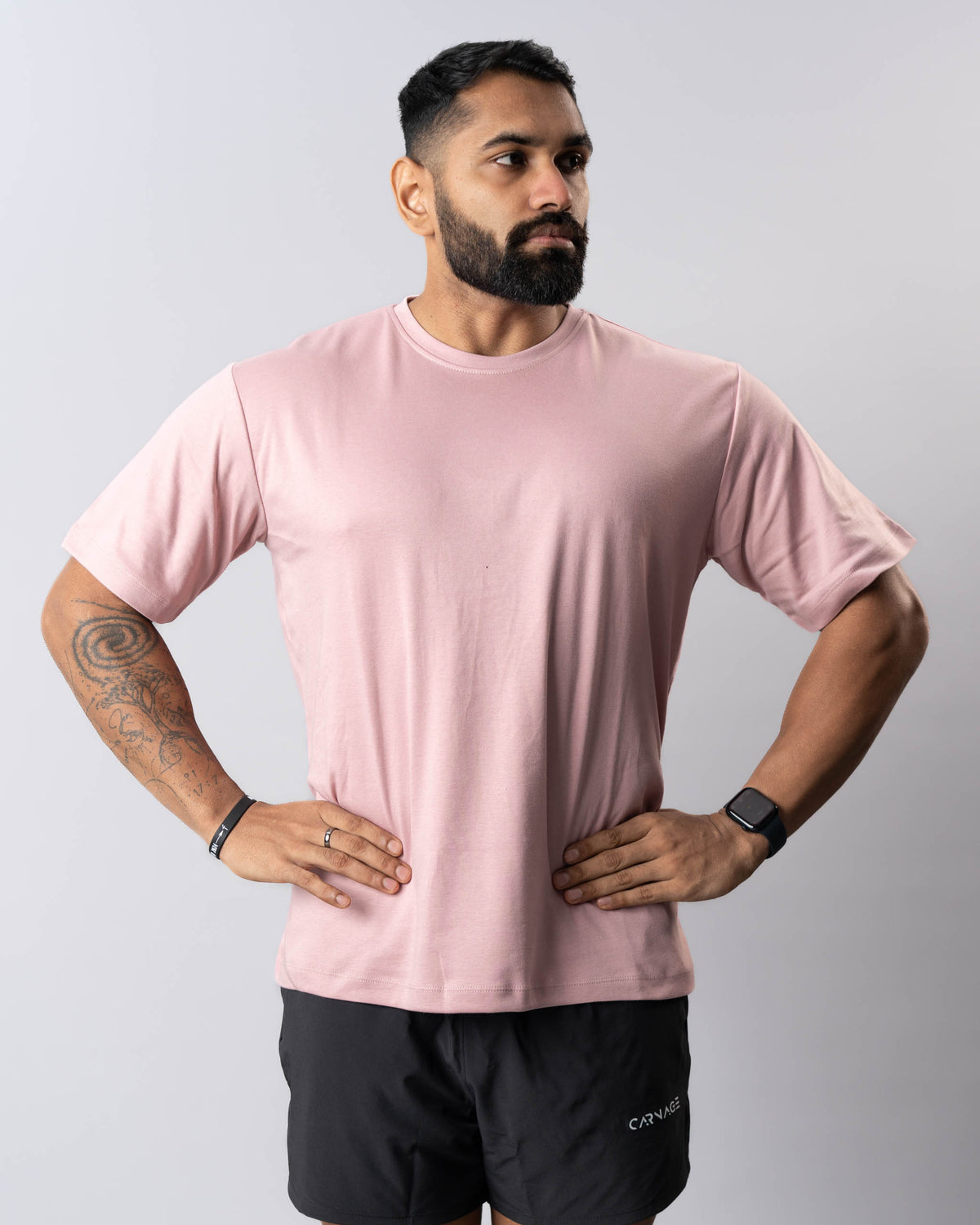 Carnage Old School Oversize Tee - Vintage Rose