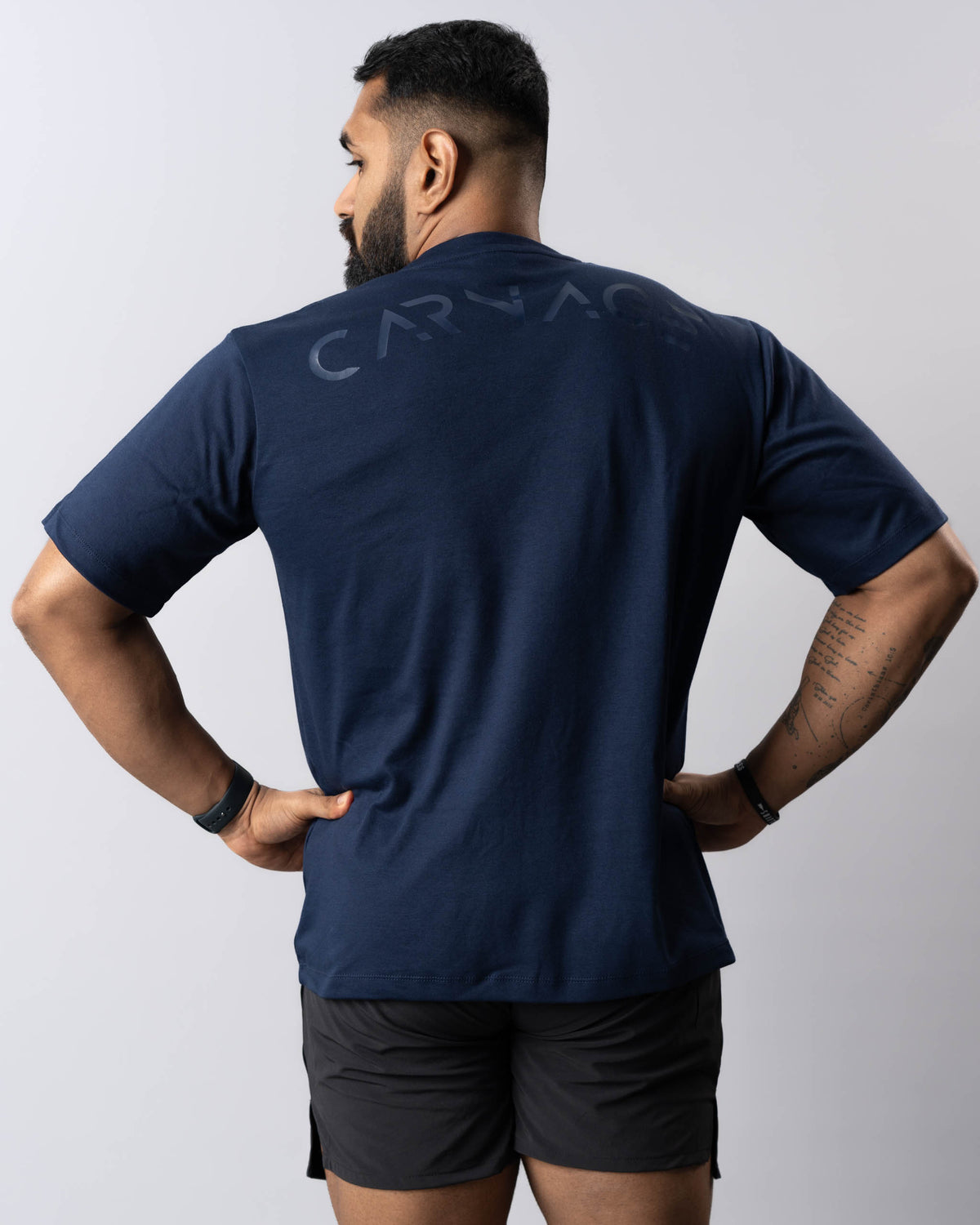 Carnage Old School Oversize Tee - Navy Blue