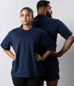 Carnage Old School Oversize Tee - Navy Blue