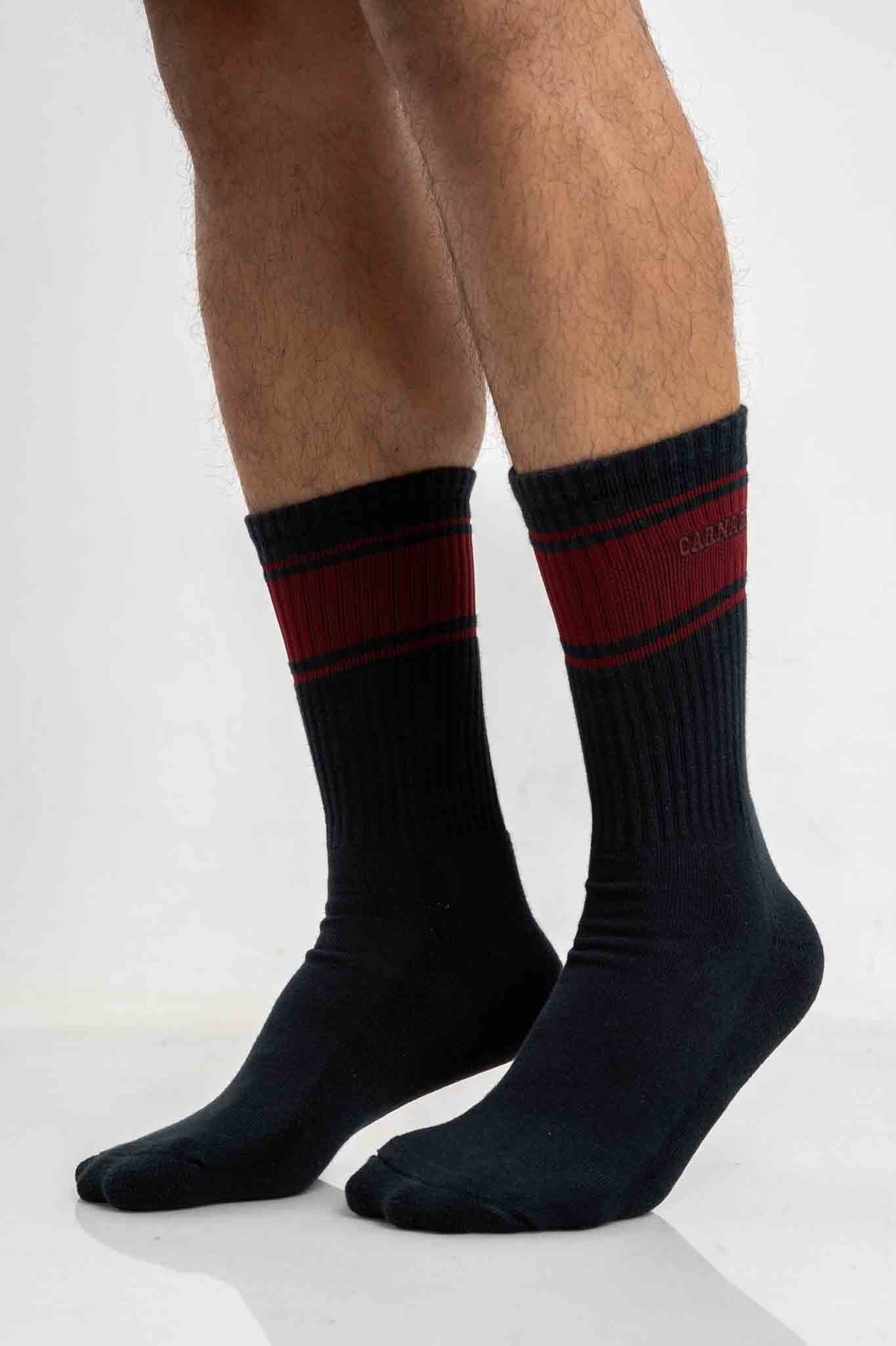 Retro High Top Sock - Black