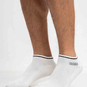 Retro Ankle Sock - Sheer White