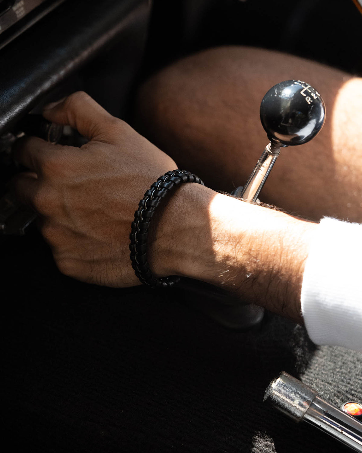 Classic Braided Bracelet - Blazing Black