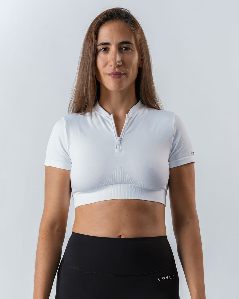 Seamless Essential Quarter Zipup Top