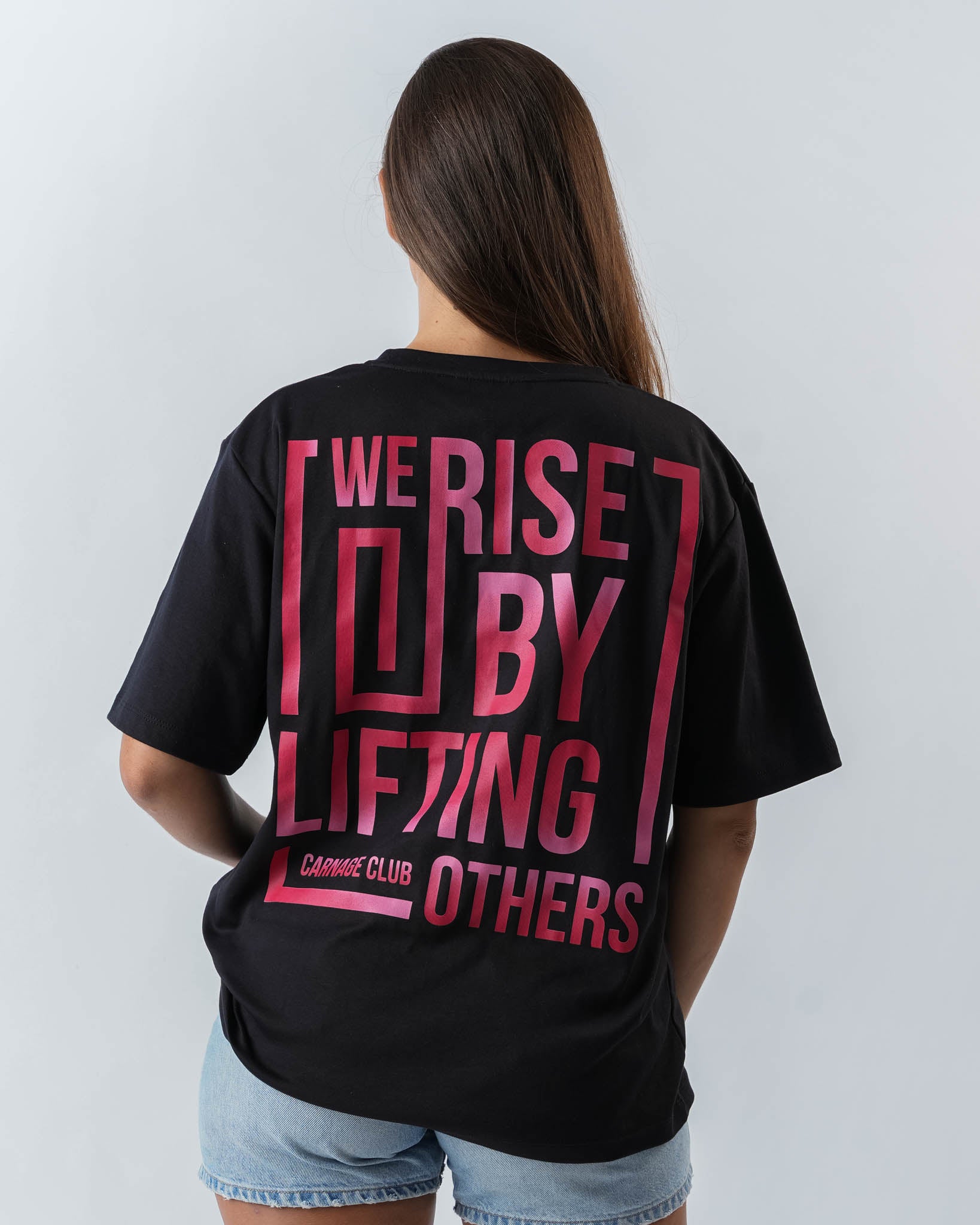 Be Lifted Oversize Tee - Unisex - Red Gradient