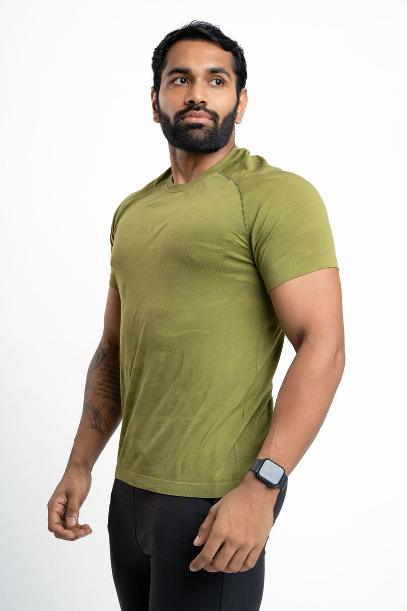 Camo Seamless Crew Neck