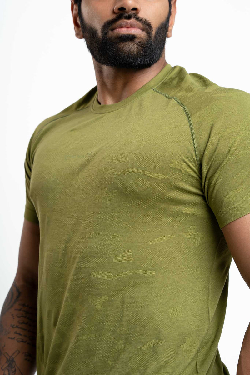 Camo Seamless Crew Neck