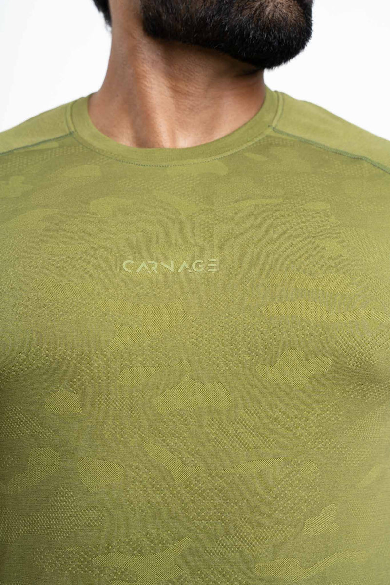 Camo Seamless Crew Neck