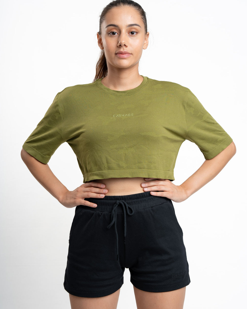 Camo Seamless Oversize Crop