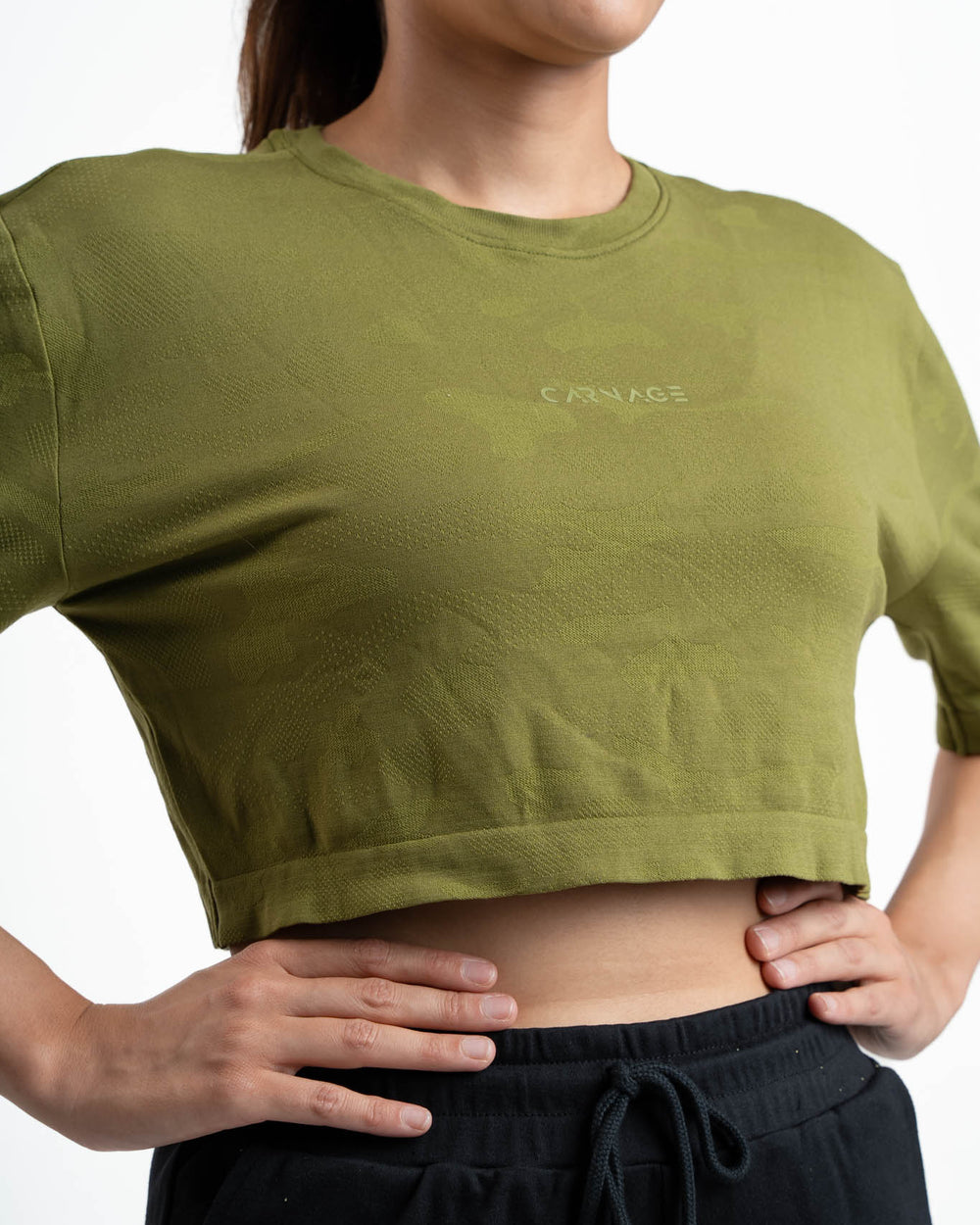 Camo Seamless Oversize Crop