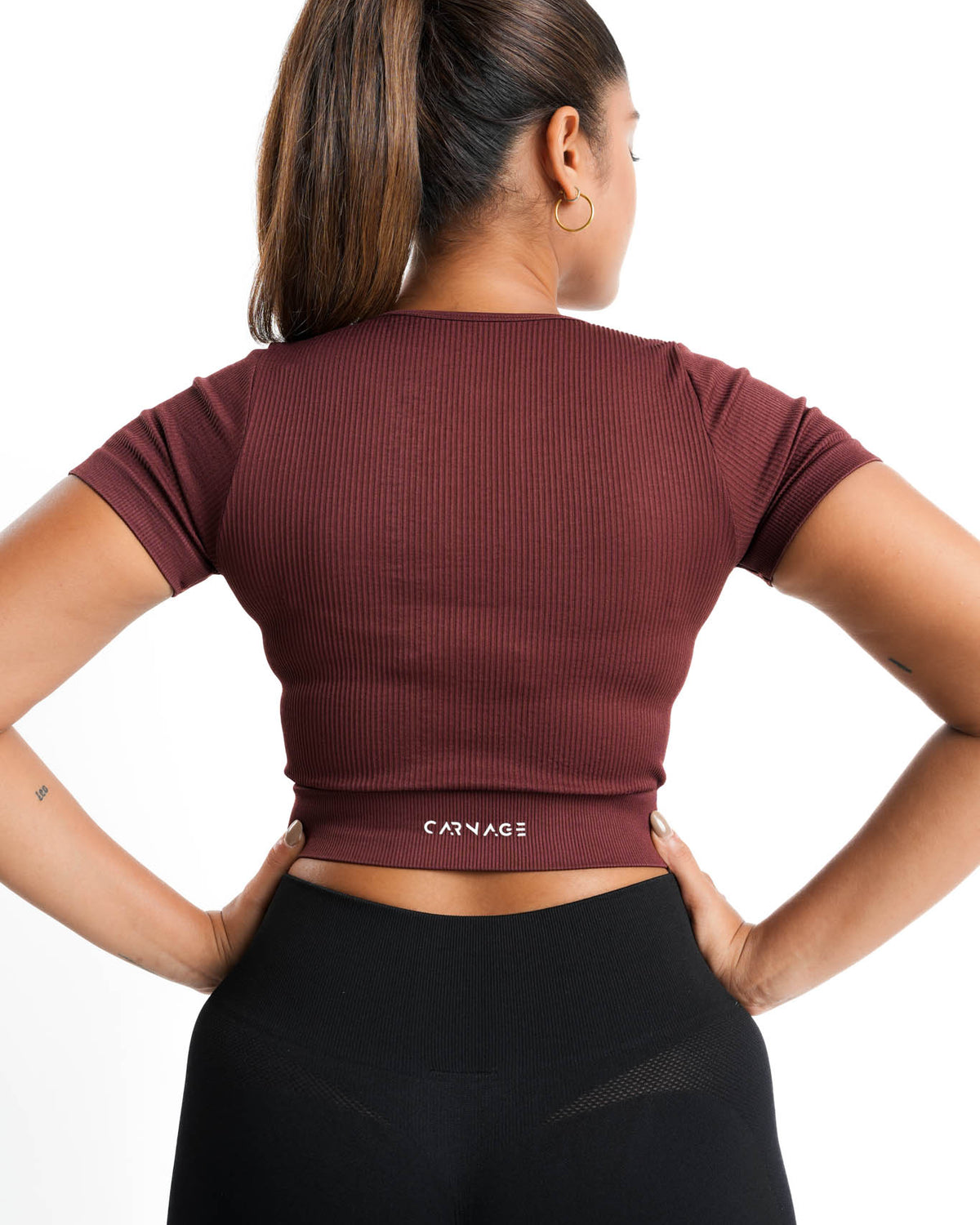 Athleisure V Neck Crop