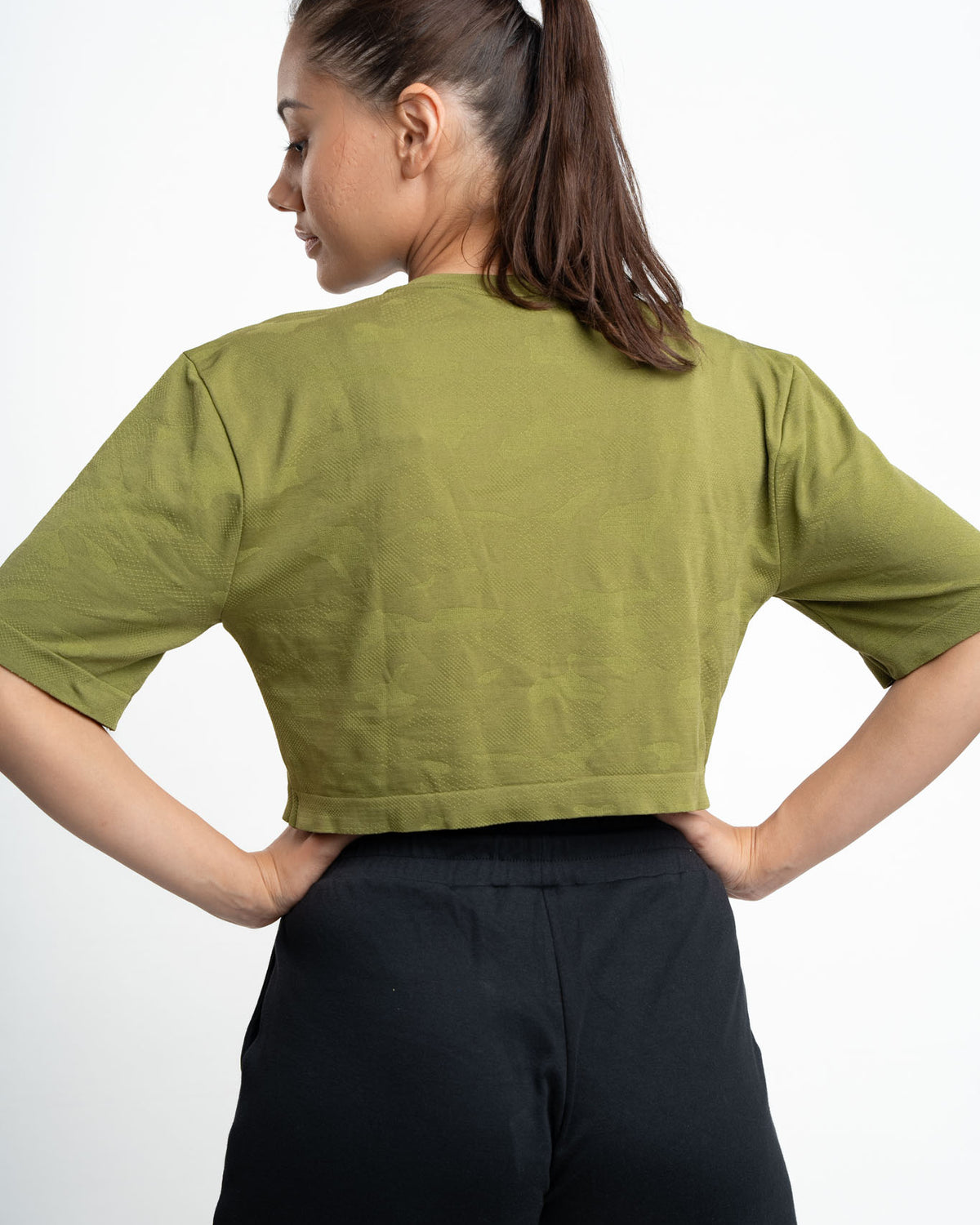 Camo Seamless Oversize Crop