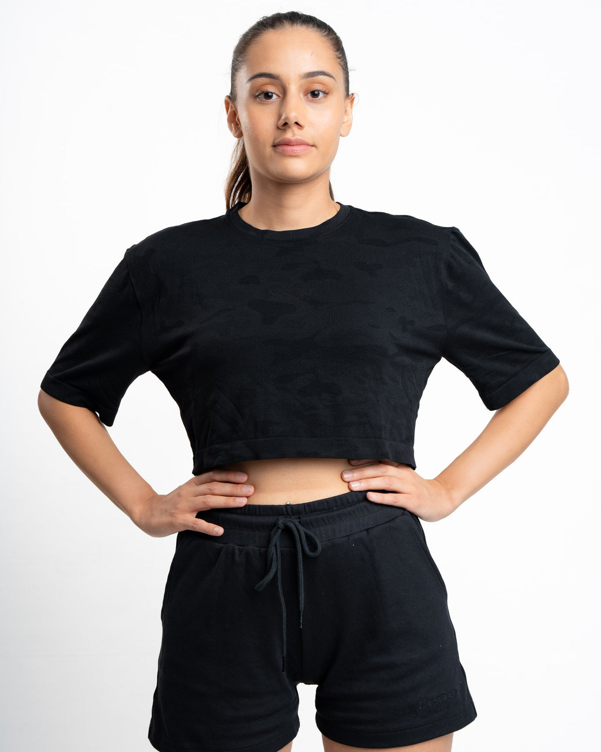 Camo Seamless Oversize Crop