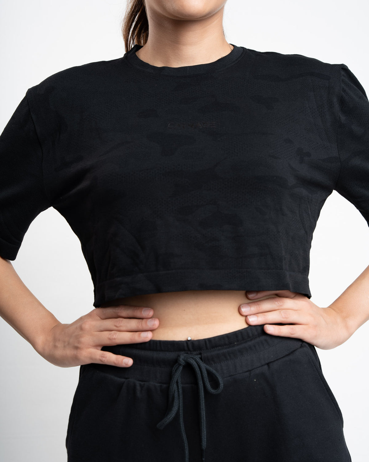 Camo Seamless Oversize Crop