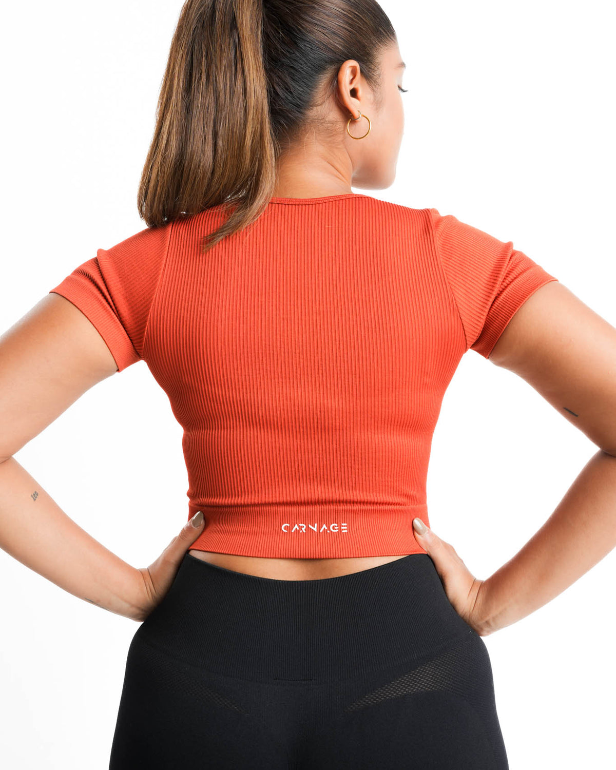 Athleisure V Neck Crop