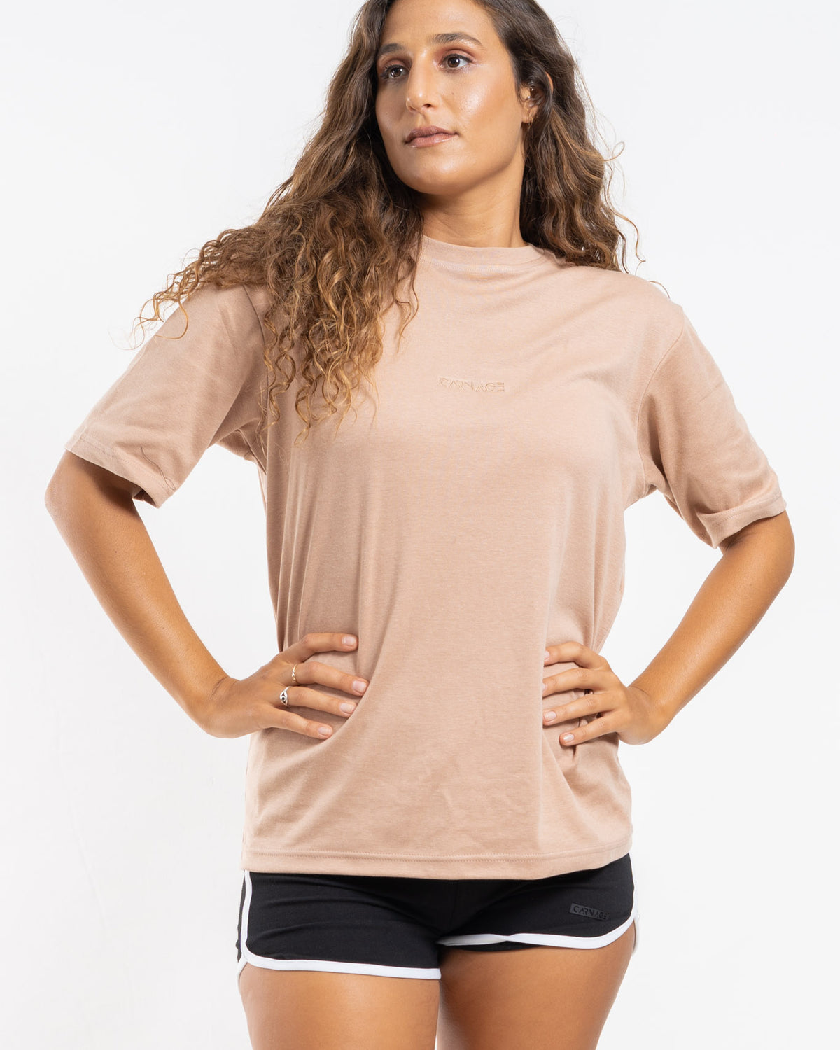 Desire Oversize Tee - Washed Brown